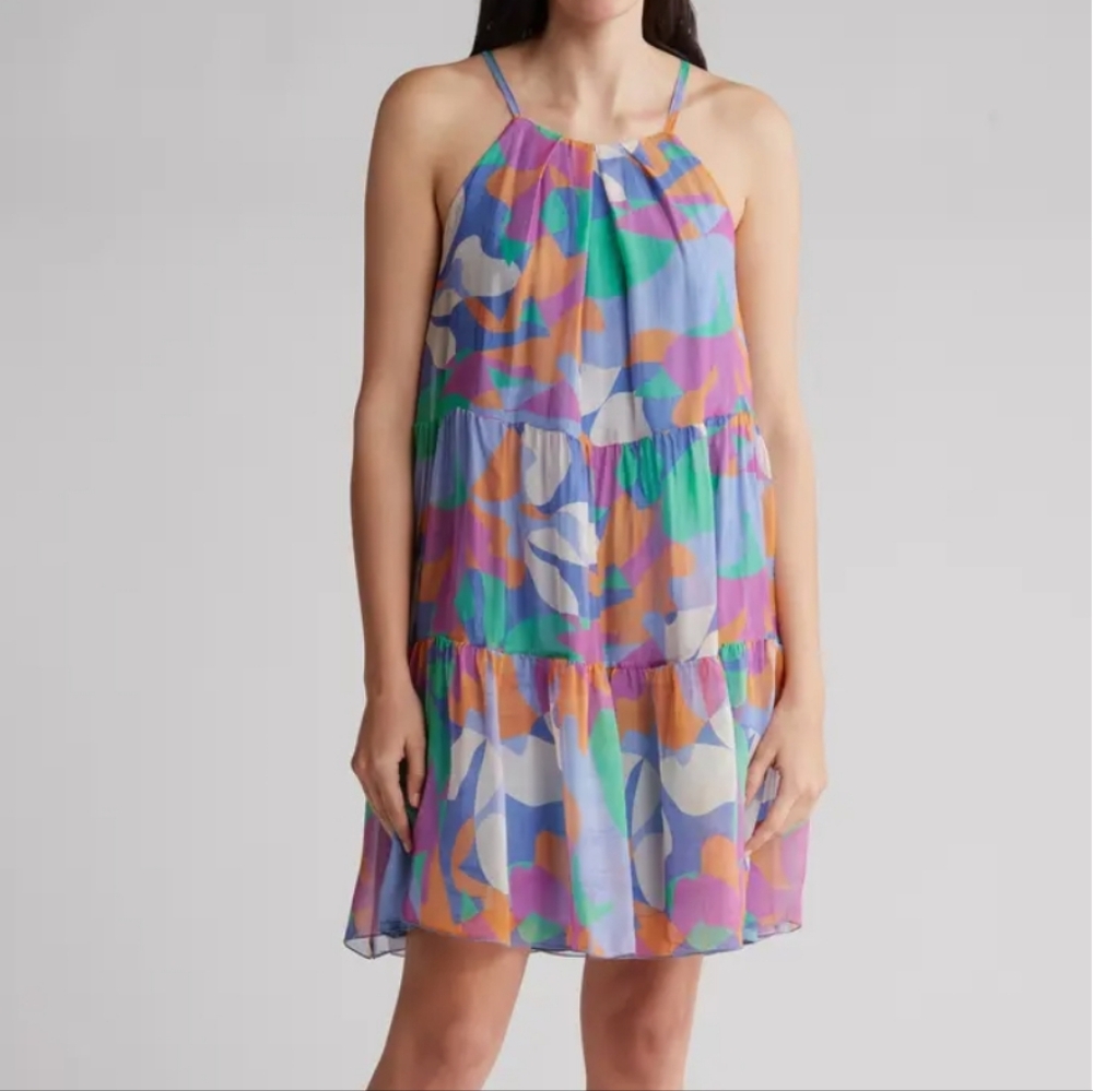 FRNCH The Aneth Abstract Mini Dress Size XS